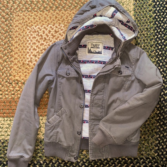 TNA Jackets & Blazers - TNA hooded bomber jacket - women’s/junior MEDIUM